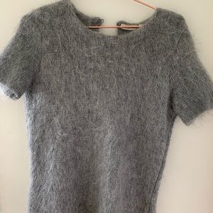 Balenciaga fur t shirt